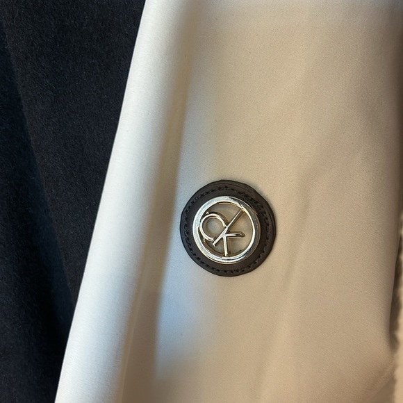 Calvin Klein White Winter Coat Fur Collar Sz 1X - Picture 9 of 9